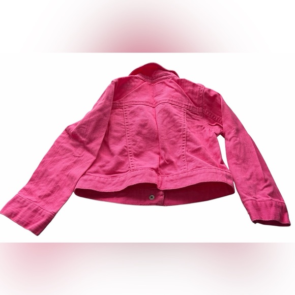 The Children’s Place Stylish Pink Kids Denim Jacket - Picture 7 of 10